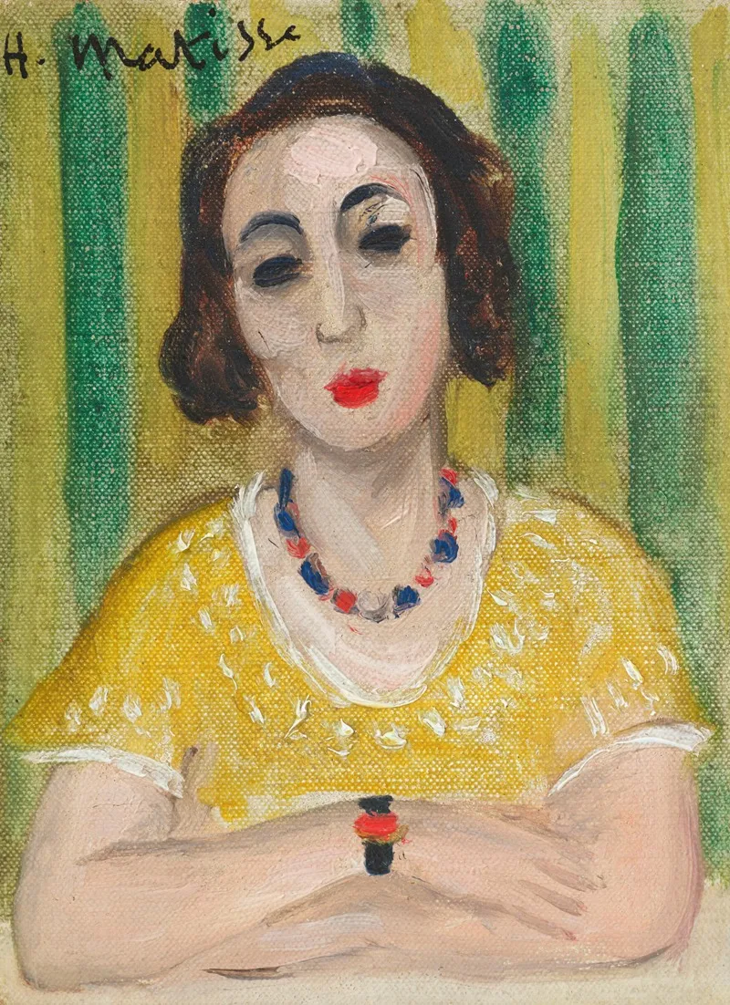 Henriette Robe Jaune Wall Art by Henri Matisse - High-Resolution Digital Print