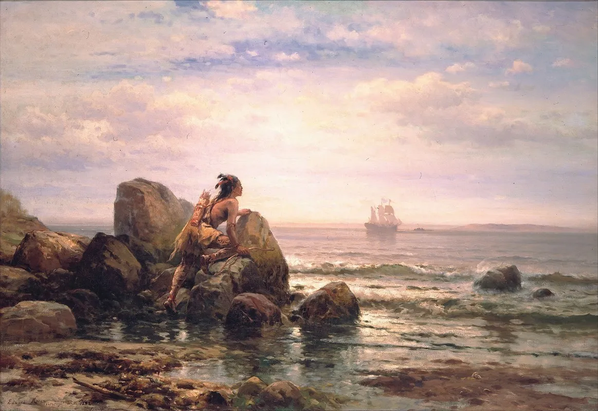 Henrik Hudson Entering New York Harbor September 11 1609