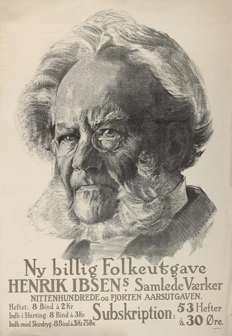 Henrik Ibsens Samlede Vaerker Wall Art by Anonymous - High-Resolution Digital Print