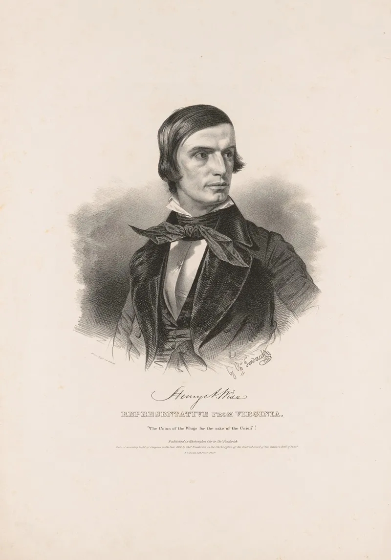 Henry A Wise Representative From Virginia Wall Art by Charles Fenderich - High-Resolution Digital Print