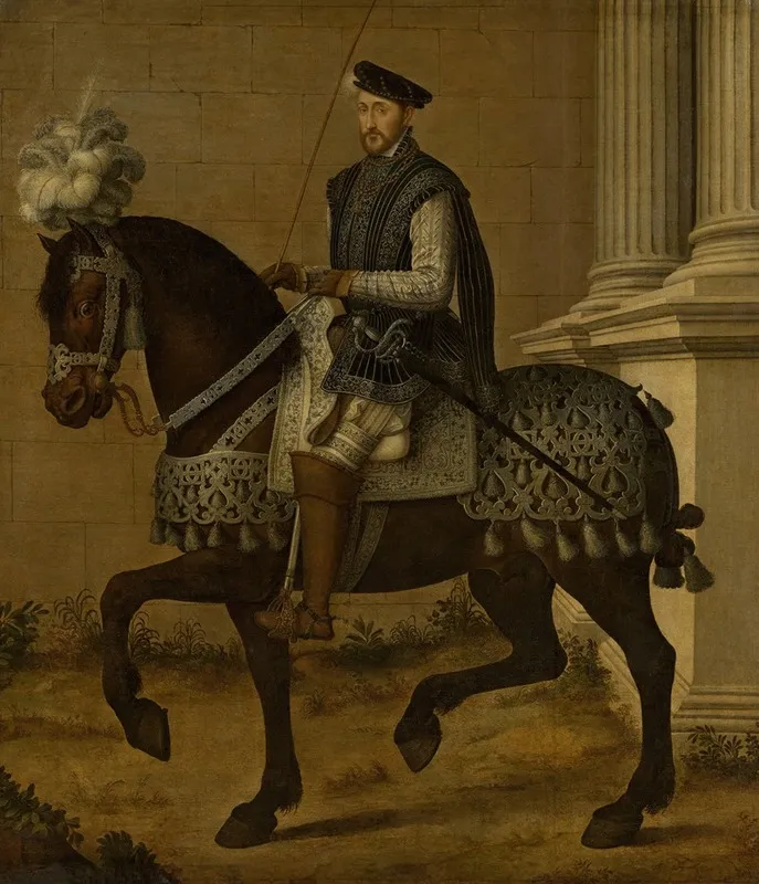 Henry Ii 1519 1559 King Of France Wall Art by Follower of François Clouet - High-Resolution Digital Print