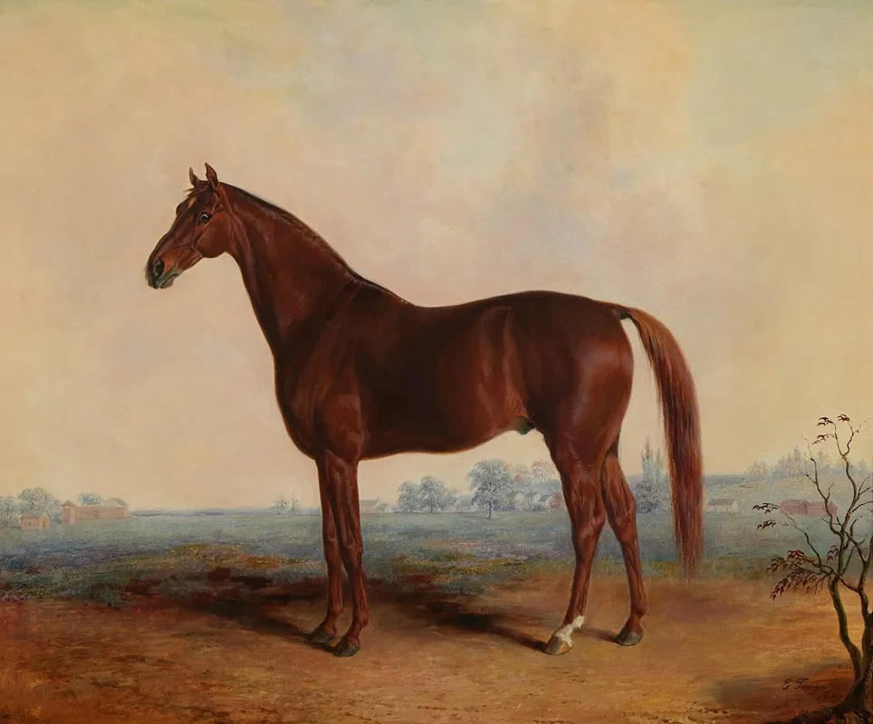 Henry In A Landscape Wall Art by Edward Troye - High-Resolution Digital Print