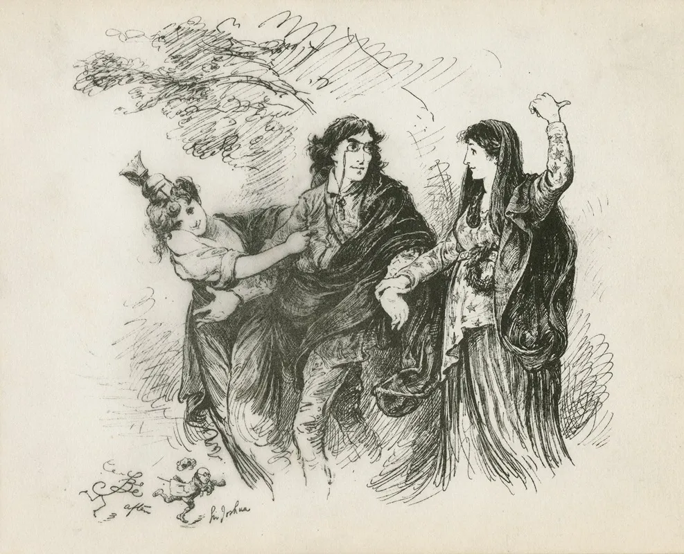 Henry Irving Between England And America Wall Art by Frederick Barnard - High-Resolution Digital Print