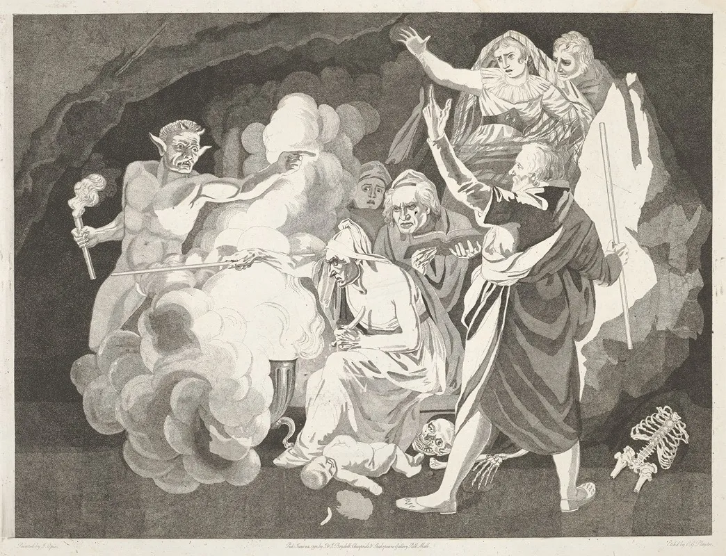 Henry Vi Part Ii Act I Scene Iv Mother Jourdaine Himi Wall Art by John Opie - High-Resolution Digital Print