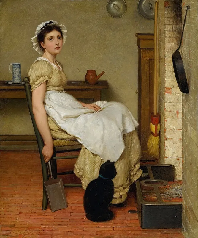 Her First Place Wall Art by George Dunlop Leslie - High-Resolution Digital Print
