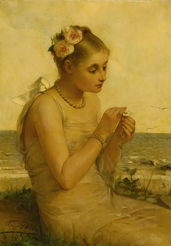Her Future Before Her Wall Art by Léon Herbo - High-Resolution Digital Print