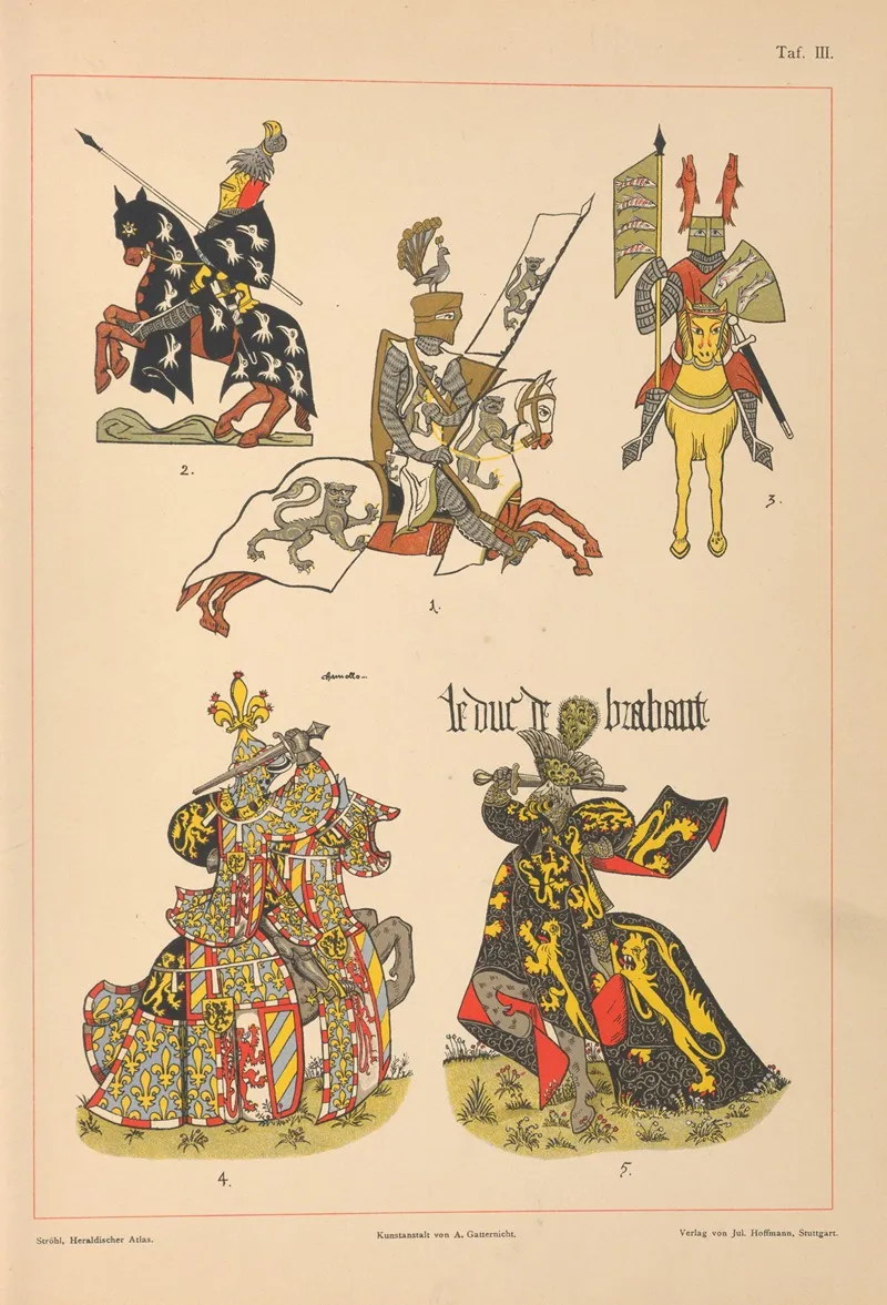 Heraldischer Atlas Pl 03 Wall Art by Hugo Gerhard Ströhl - High-Resolution Digital Print