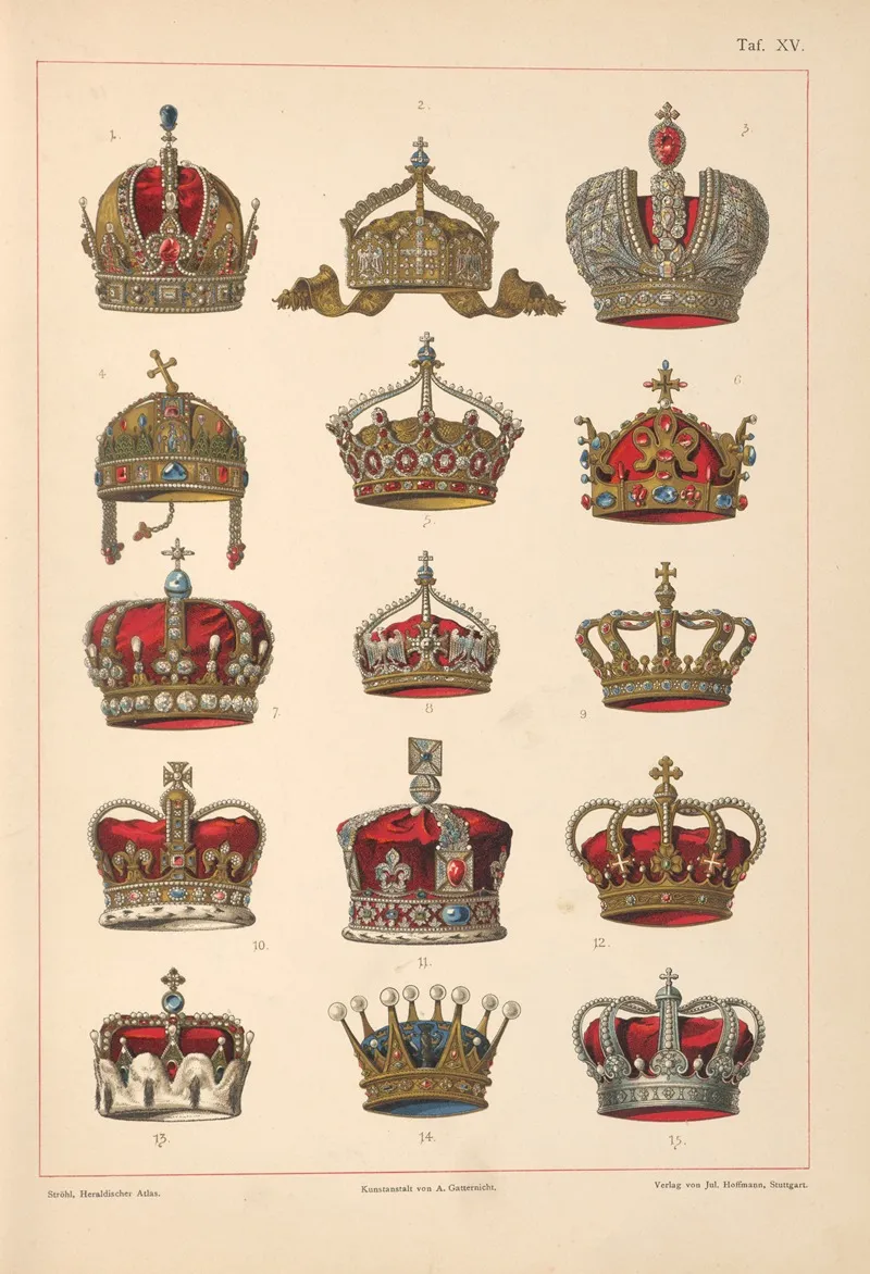 Heraldischer Atlas Pl 11 Wall Art by Hugo Gerhard Ströhl - High-Resolution Digital Print