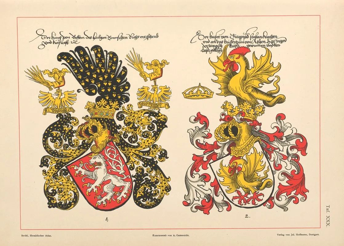 Heraldischer Atlas Pl 26 Wall Art by Hugo Gerhard Ströhl - High-Resolution Digital Print