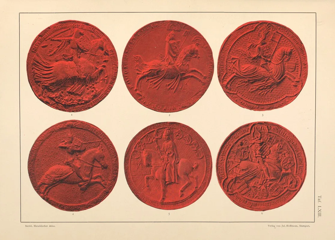 Heraldischer Atlas Pl 58 Wall Art by Hugo Gerhard Ströhl - High-Resolution Digital Print