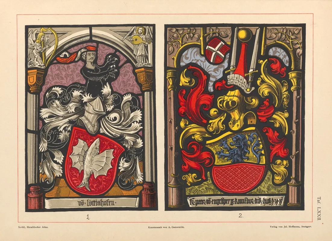 Heraldischer Atlas Pl 60 Wall Art by Hugo Gerhard Ströhl - High-Resolution Digital Print