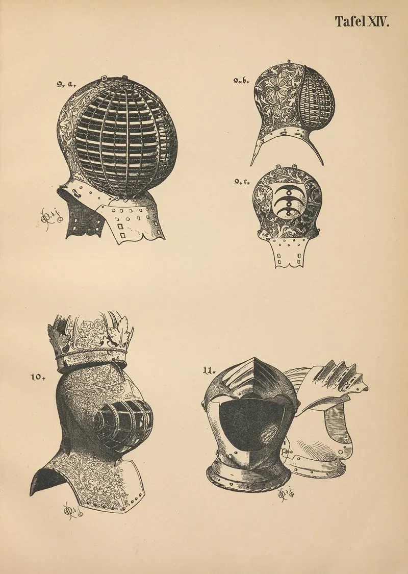 Heraldischer Handbuch Fur Freunde Der Wappenkunst Pl 13 Wall Art by Emil Doepler - High-Resolution Digital Print