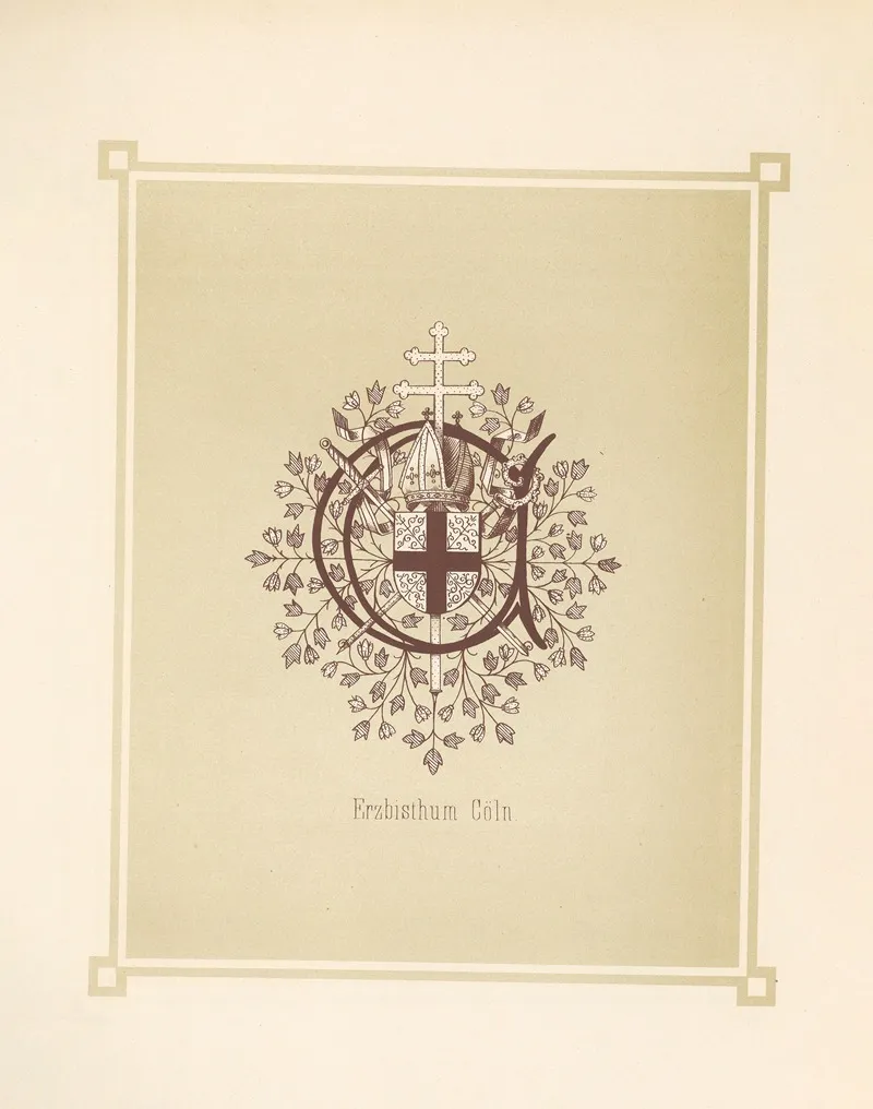 Heraldisches Alphabet Pl 04 Wall Art by Adolf Matthias Hildebrandt - High-Resolution Digital Print