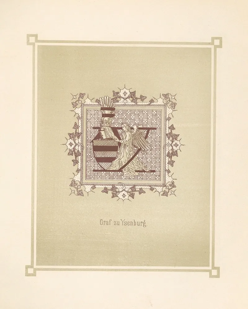 Heraldisches Alphabet Pl 25 Wall Art by Adolf Matthias Hildebrandt - High-Resolution Digital Print