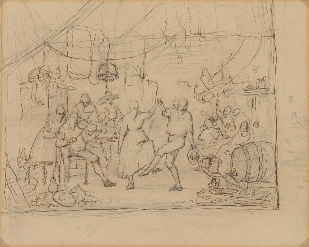 Herbergscene Met Dansend Boerenpaar