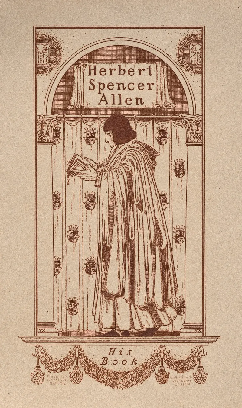 Herbert Spencer Allen His Book Inscribed