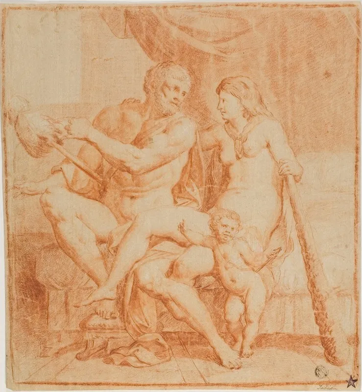Hercules And Iole Wall Art by After Annibale Carracci - High-Resolution Digital Print