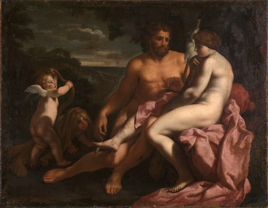 Hercules And Omphale 10 Wall Art by Carlo Cignani - High-Resolution Digital Print