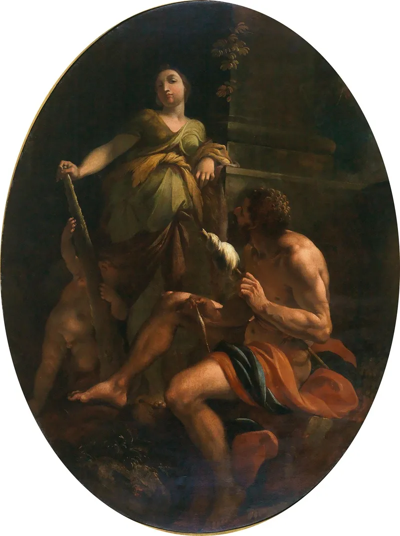 Hercules And Omphale 5 Wall Art by Louis Dorigny - High-Resolution Digital Print