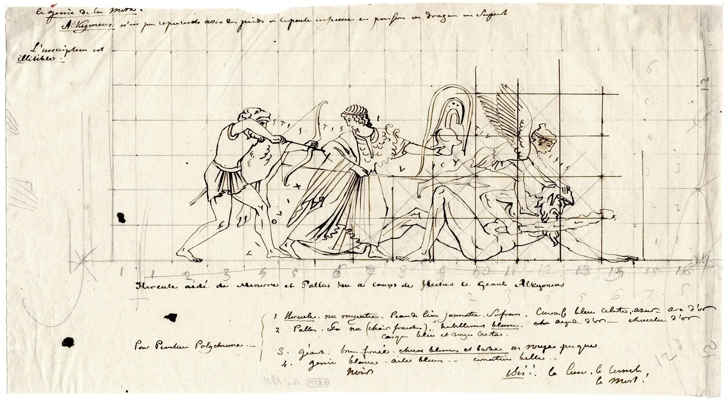 Hercules Killing Alcyoneus With The Help Of Minerva And Isis