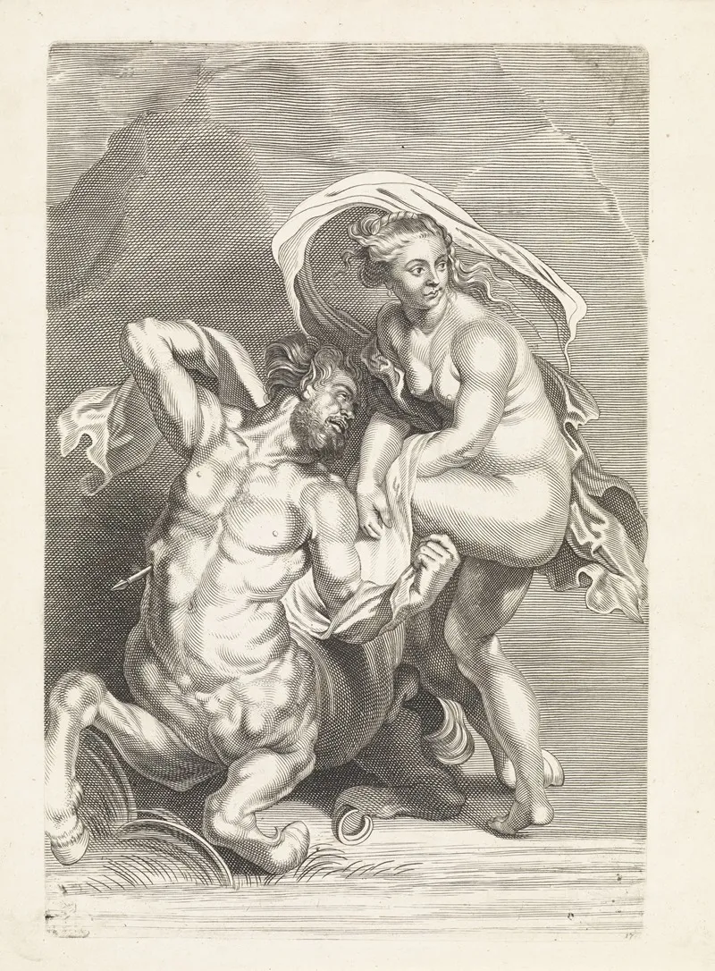 Hercules Kills Nessus 3 Wall Art by Paulus Pontius - High-Resolution Digital Print