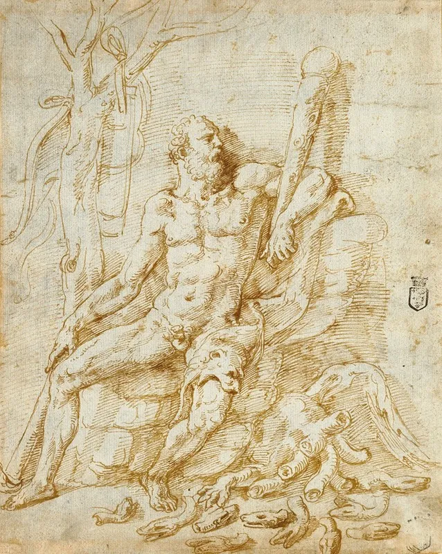 Hercules Resting After Killing The Hydra