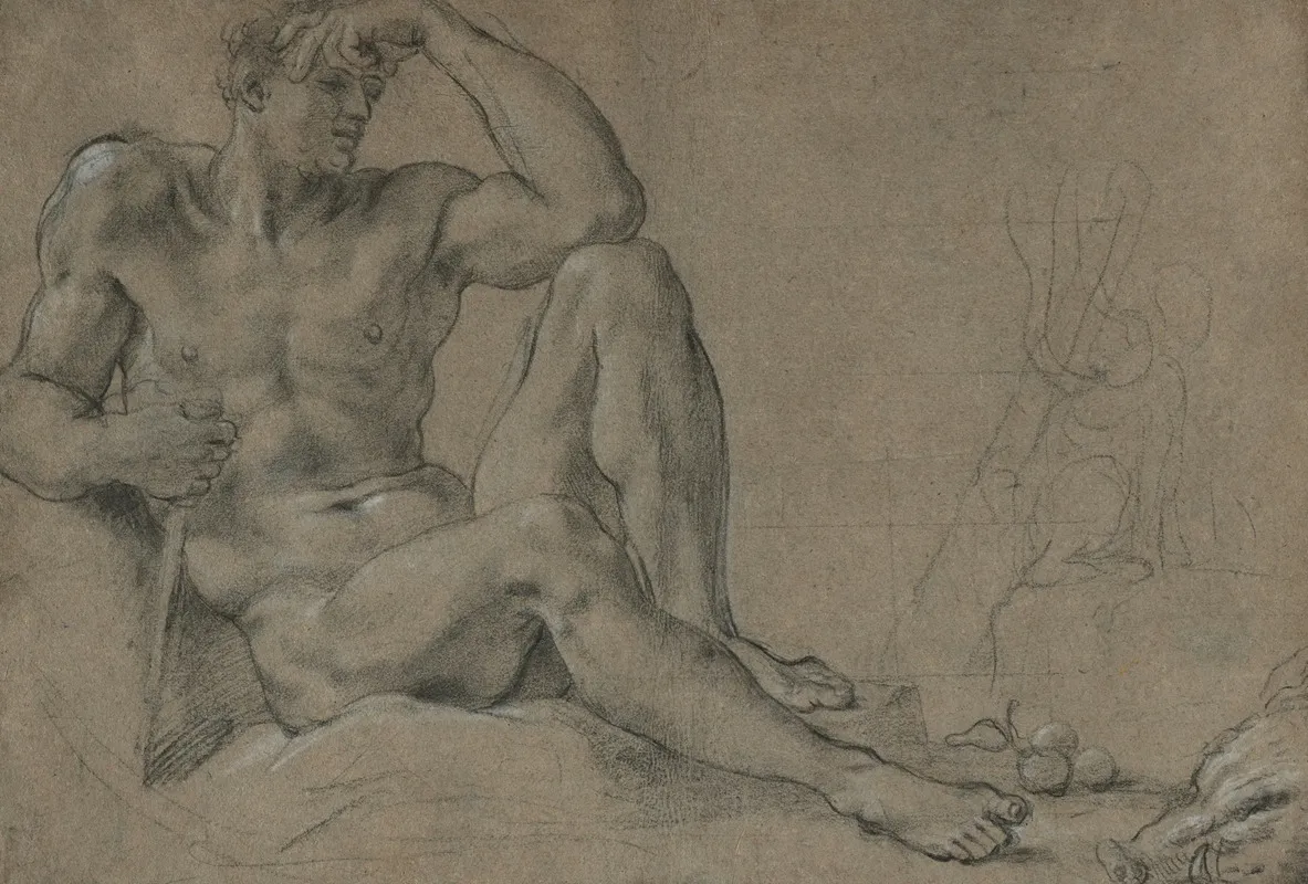 Hercules Resting Recto Footed Vessel With Handle Verso