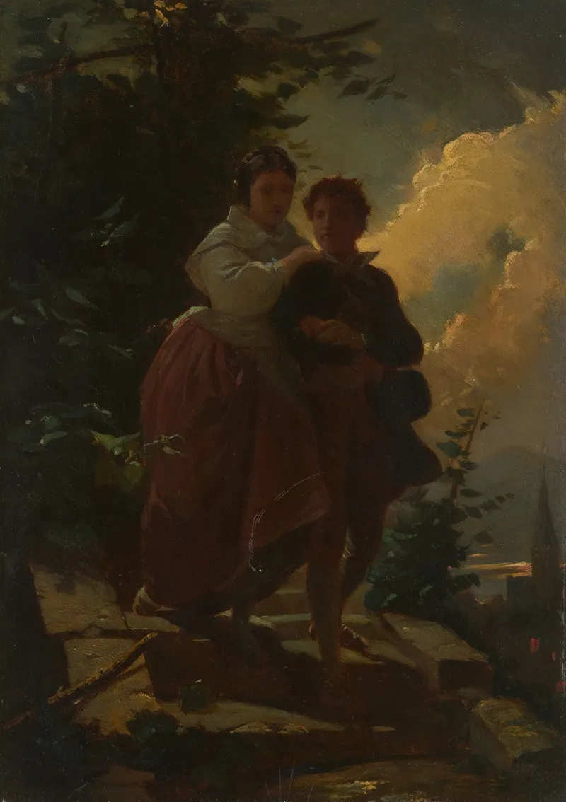 Hermann And Dorothea Wall Art by Arthur von Ramberg - High-Resolution Digital Print