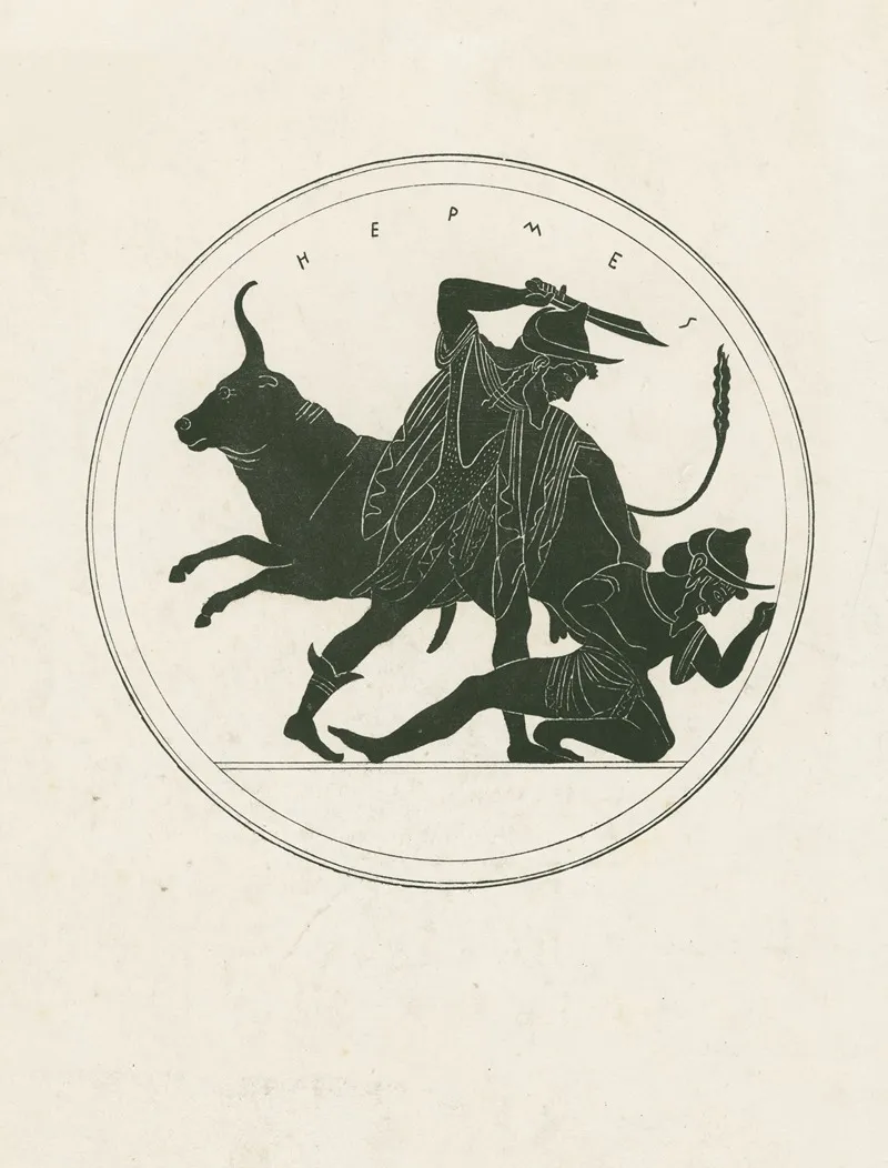 Hermes Battling Argus Wall Art by Alexis Louis Pierre Housselin - High-Resolution Digital Print