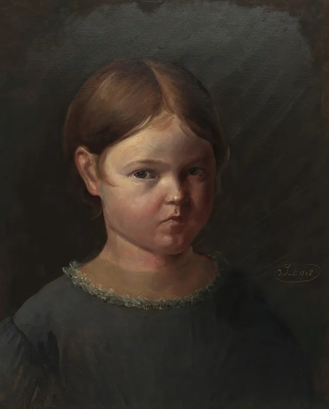Hermine Ferstel Schwester Des Kunstlers Wall Art by Heinrich von Ferstel - High-Resolution Digital Print