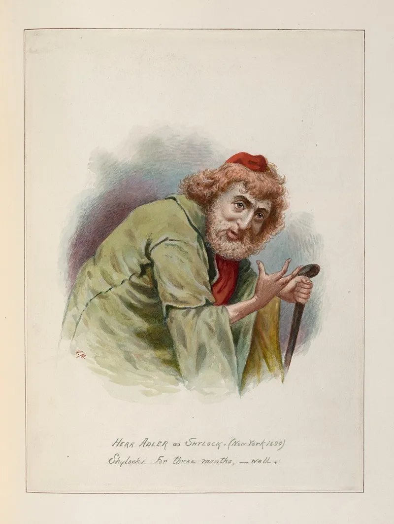 Herr Adler As Shylock Wall Art by Victor Moblard - High-Resolution Digital Print