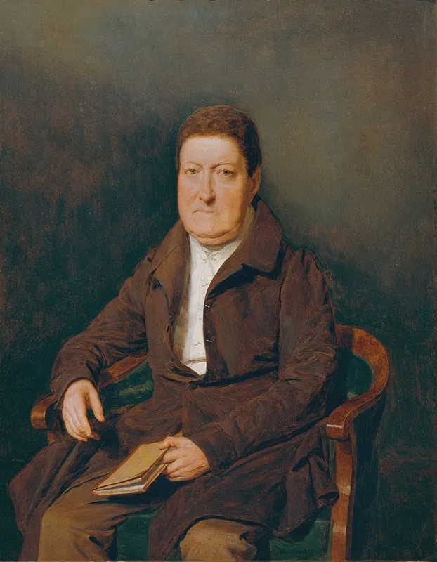 Herr Wohlleben Der Bruder Des Wiener Burgermeisters Stephan Edler Von Wohlleben Wall Art by Ferdinand Georg Waldmüller - High-Resolution Digital Print