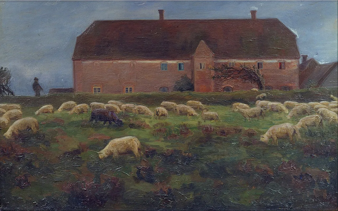 Herregarden Kaas I Salling 1895