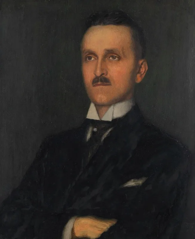 Herrenbildnis Heinrich Butzer Wall Art by Franz von Stuck - High-Resolution Digital Print