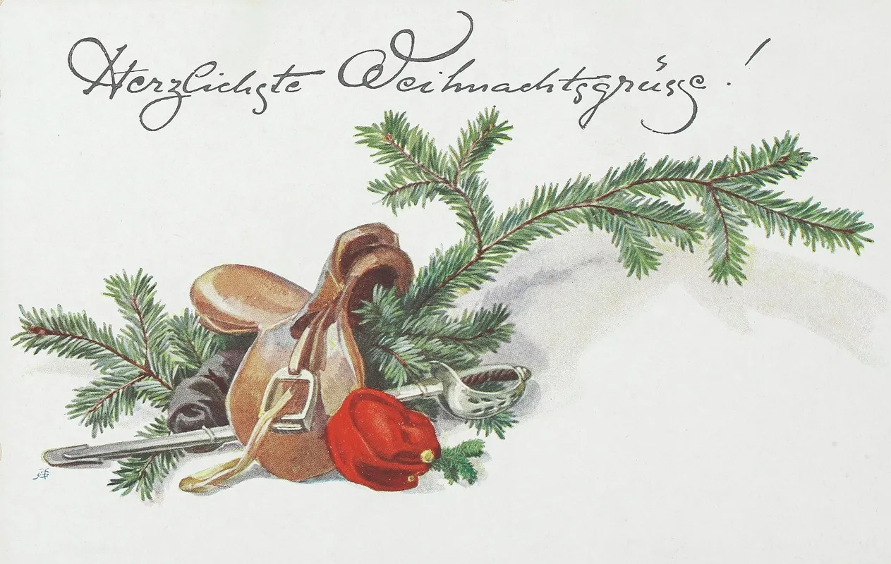 Herzlichste Weihnachtsgrusse Wall Art by M. Munk - High-Resolution Digital Print
