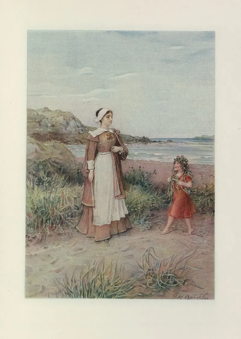 Hester And Pearl On The Seashore