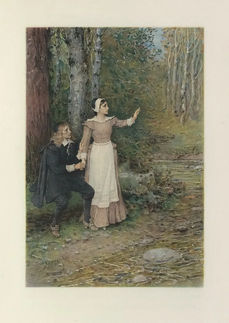 Hester Throwing Away The Scarlet Letter