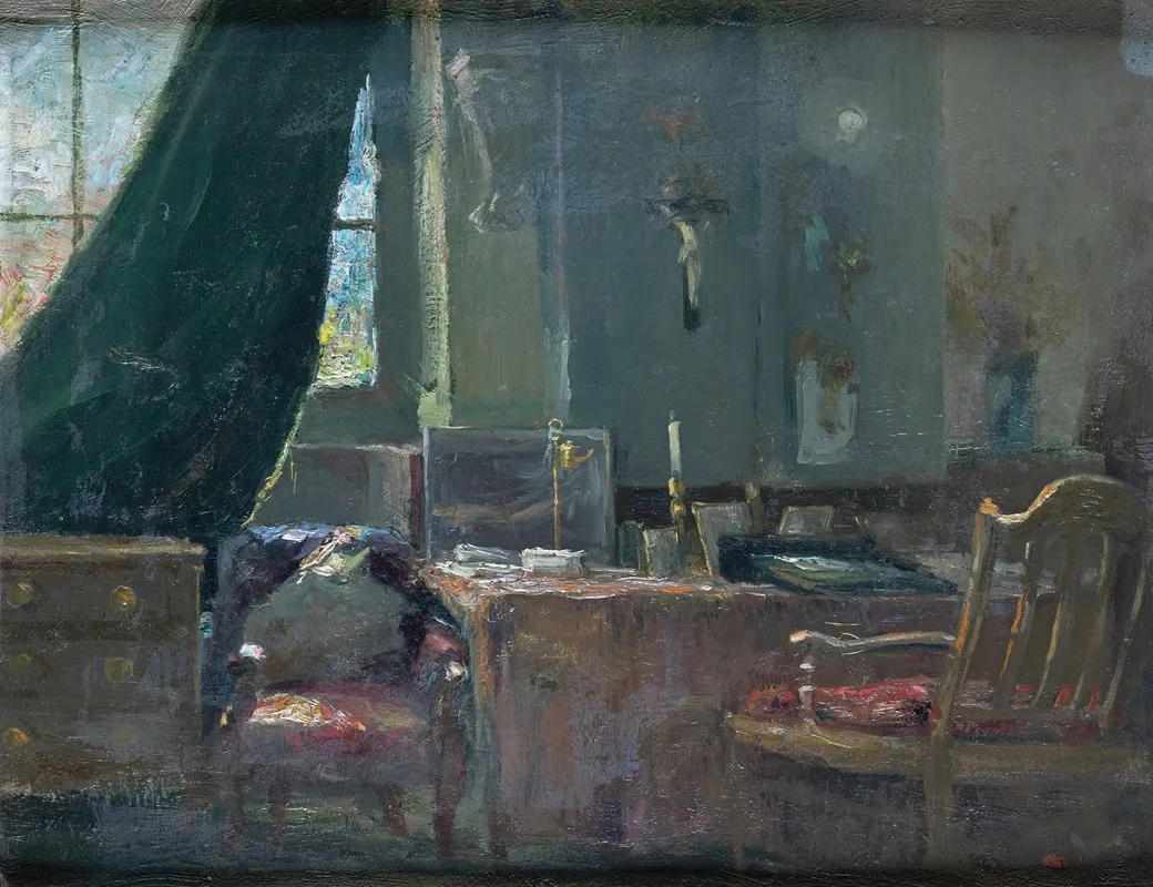 Het Atelier Van Marthe Verhaeren In De Rue Potagere Wall Art by Marthe Massin - High-Resolution Digital Print