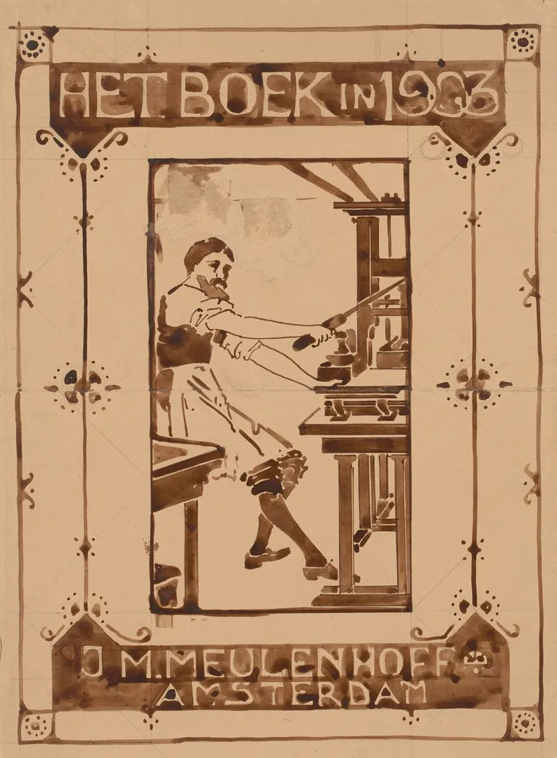 Het Boek In 1903 Wall Art by Reinier Willem Petrus de Vries - High-Resolution Digital Print