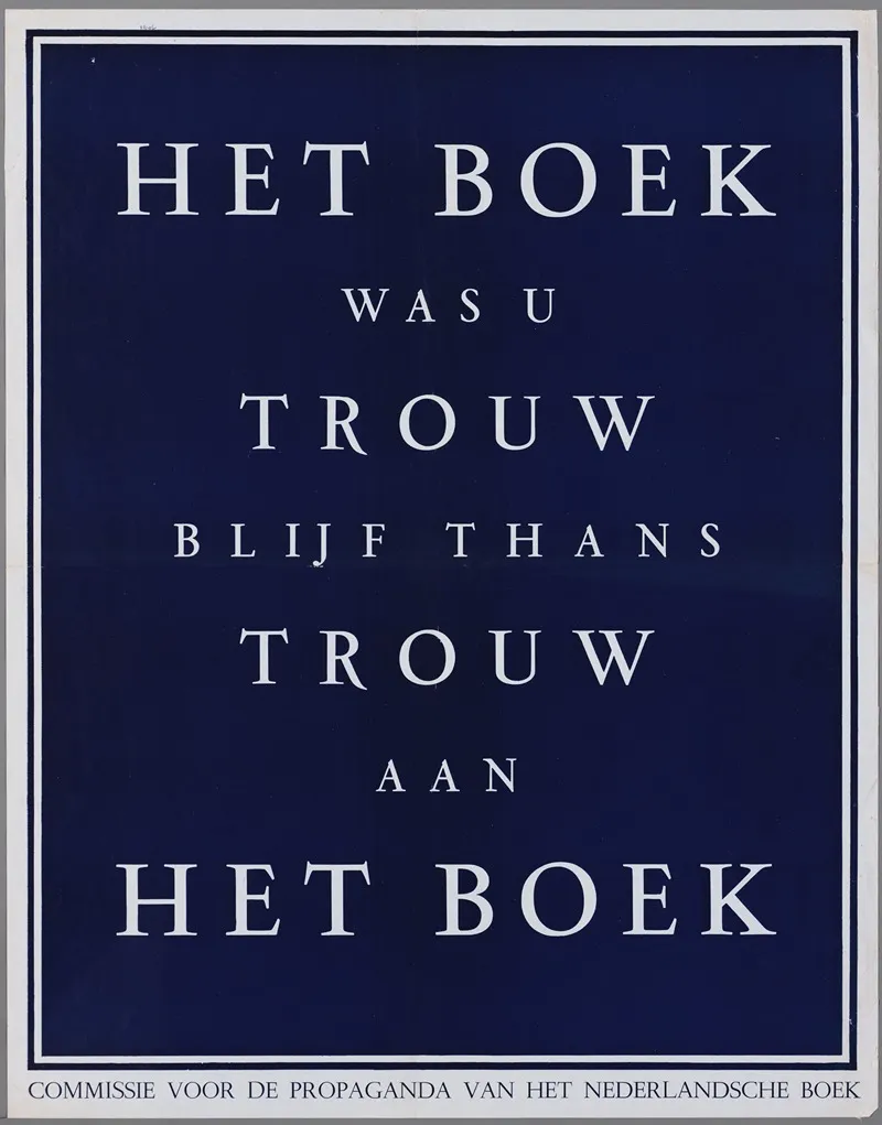 Het Boek Was U Trouw Blijf Thans Trouw Aan Het Boek Wall Art by G. Oosterbaan Martinus - High-Resolution Digital Print