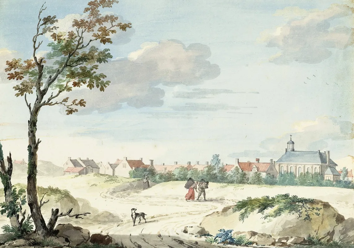 Het Dorp Terheijden Wall Art by Aert Schouman - High-Resolution Digital Print