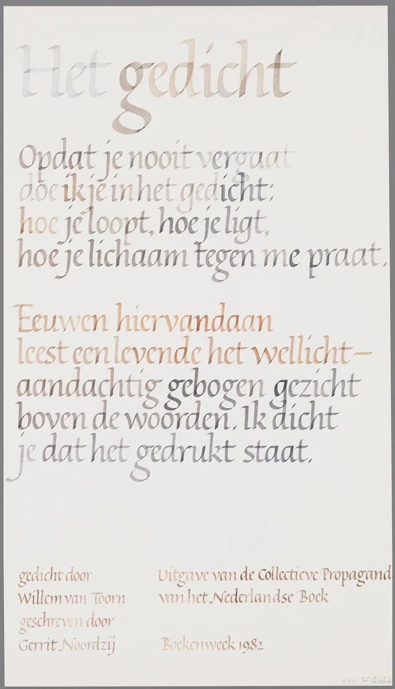 Het Gedicht Wall Art by Gerrit Noordzĳ - High-Resolution Digital Print