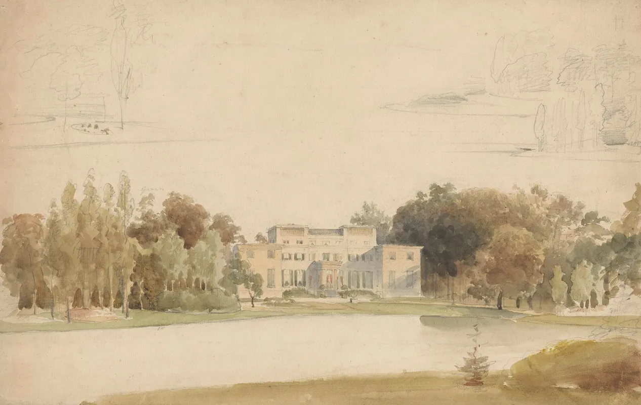 Het Huis De Pauw Te Wassenaar Wall Art by Lodewijk Johannes Kleijn - High-Resolution Digital Print