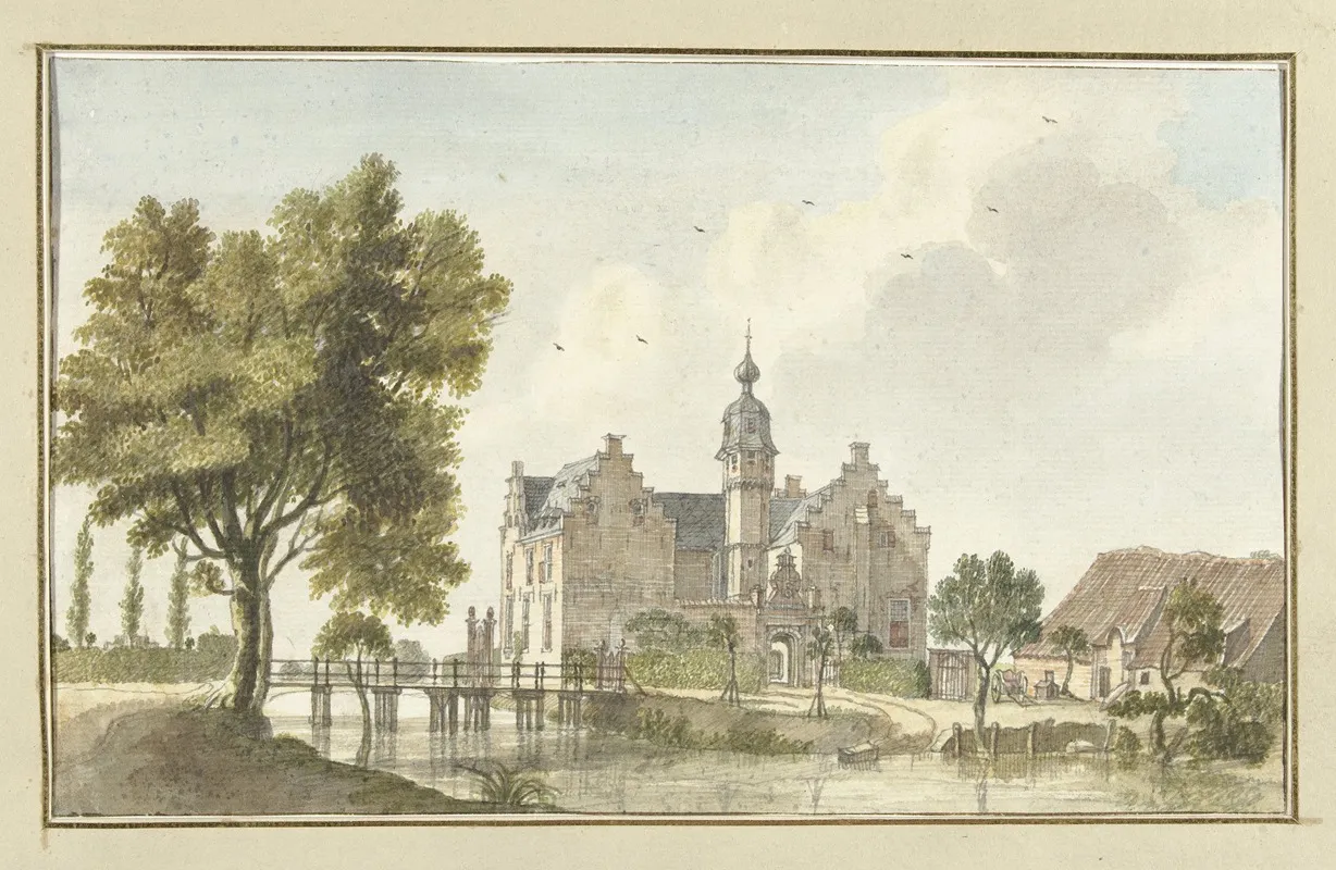 Het Huis Den Ham Aan De Niers In Duitsland