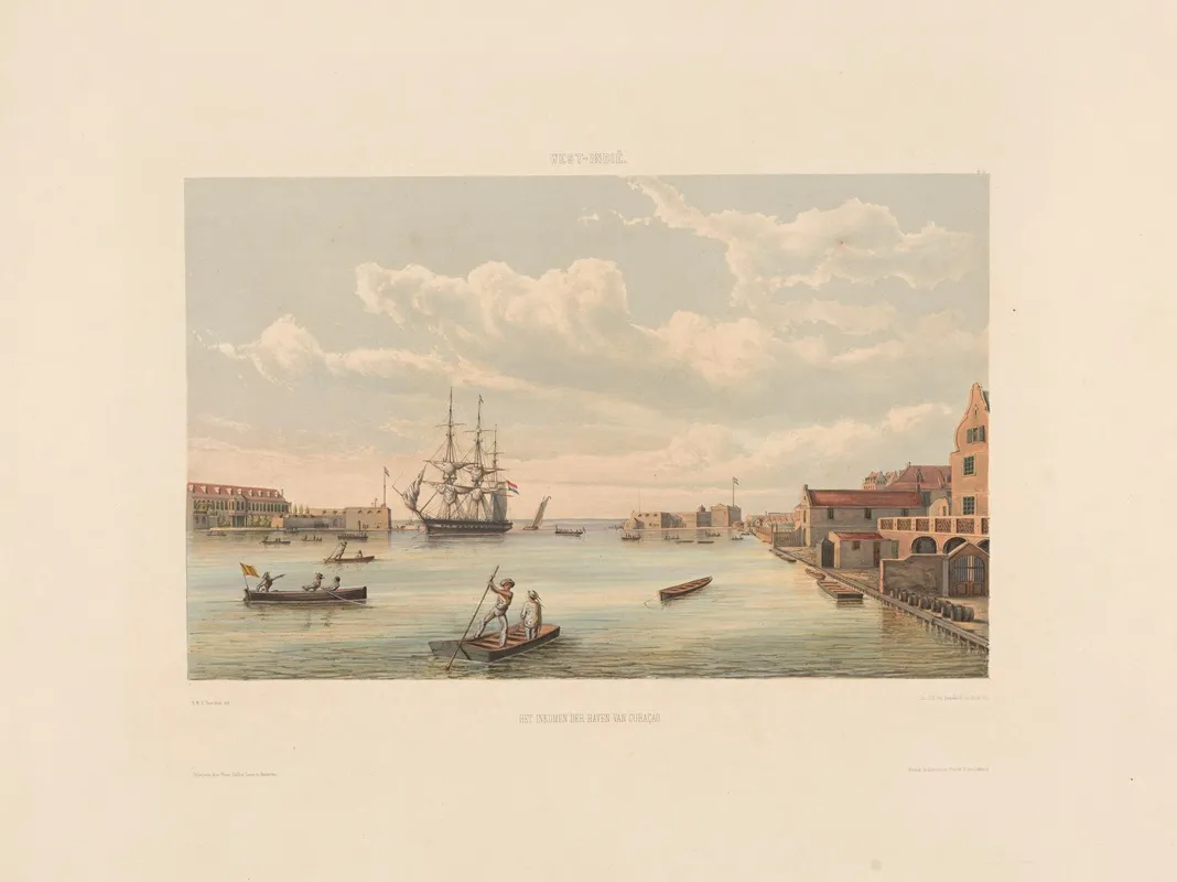 Het Inkomen Der Haven Van Curacao Wall Art by Gerard Voorduin - High-Resolution Digital Print