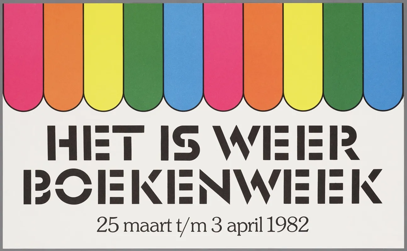 Het Is Weer Boekenweek 25 Maart 3 April 1982 Wall Art by CPNB - High-Resolution Digital Print