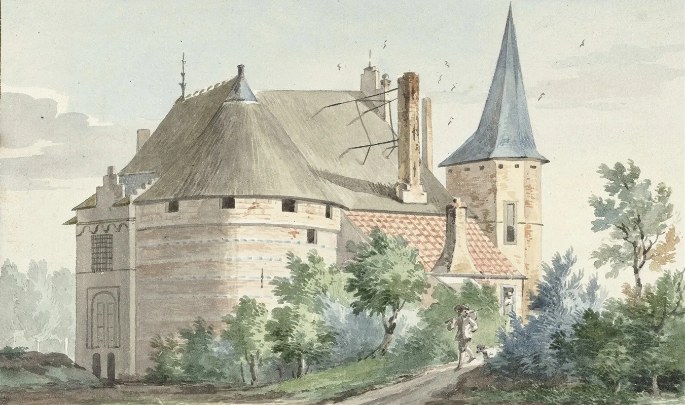 Het Kasteel Te Wouw Wall Art by Aert Schouman - High-Resolution Digital Print