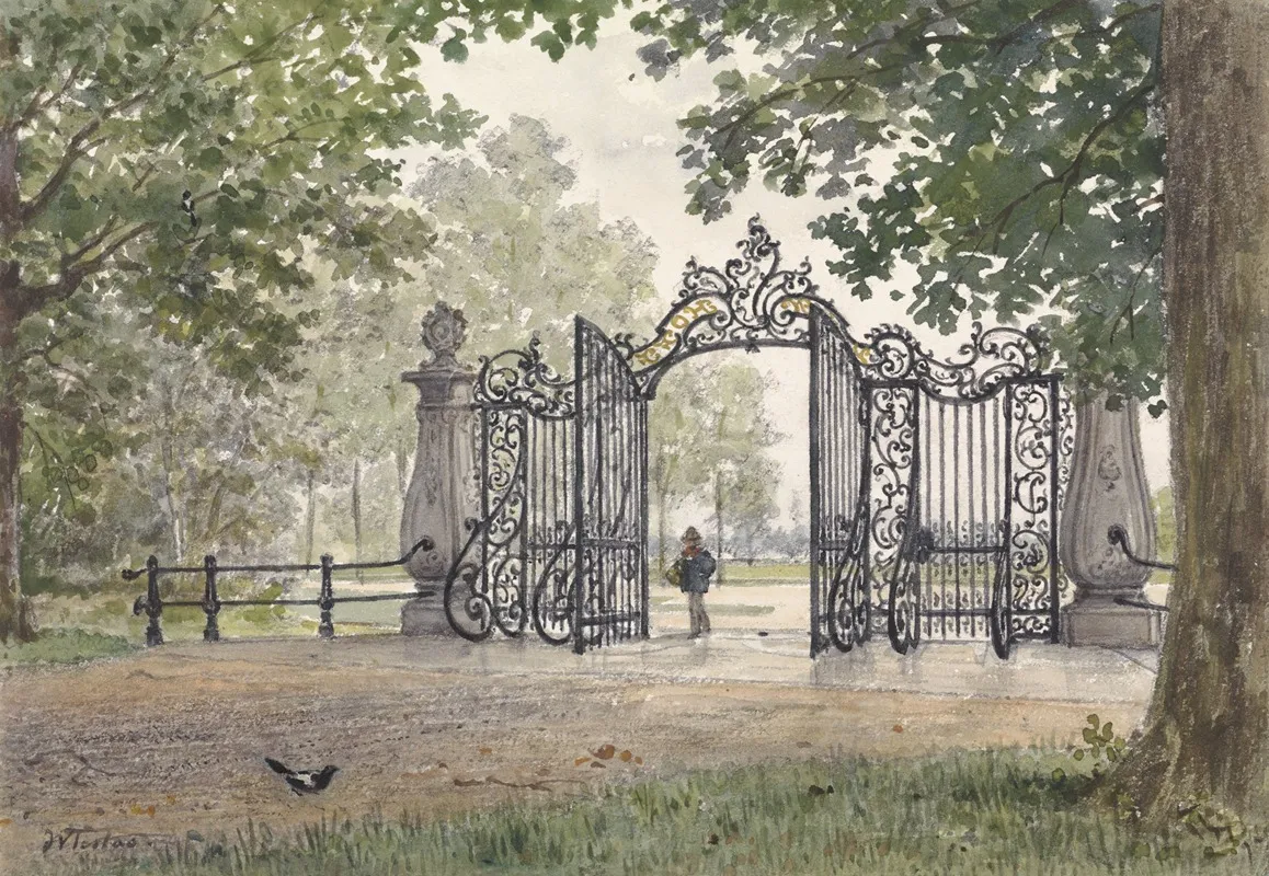 Het Monumentale Hek Van Vreedenhoff Te Nieuwersluis Aan De Vecht