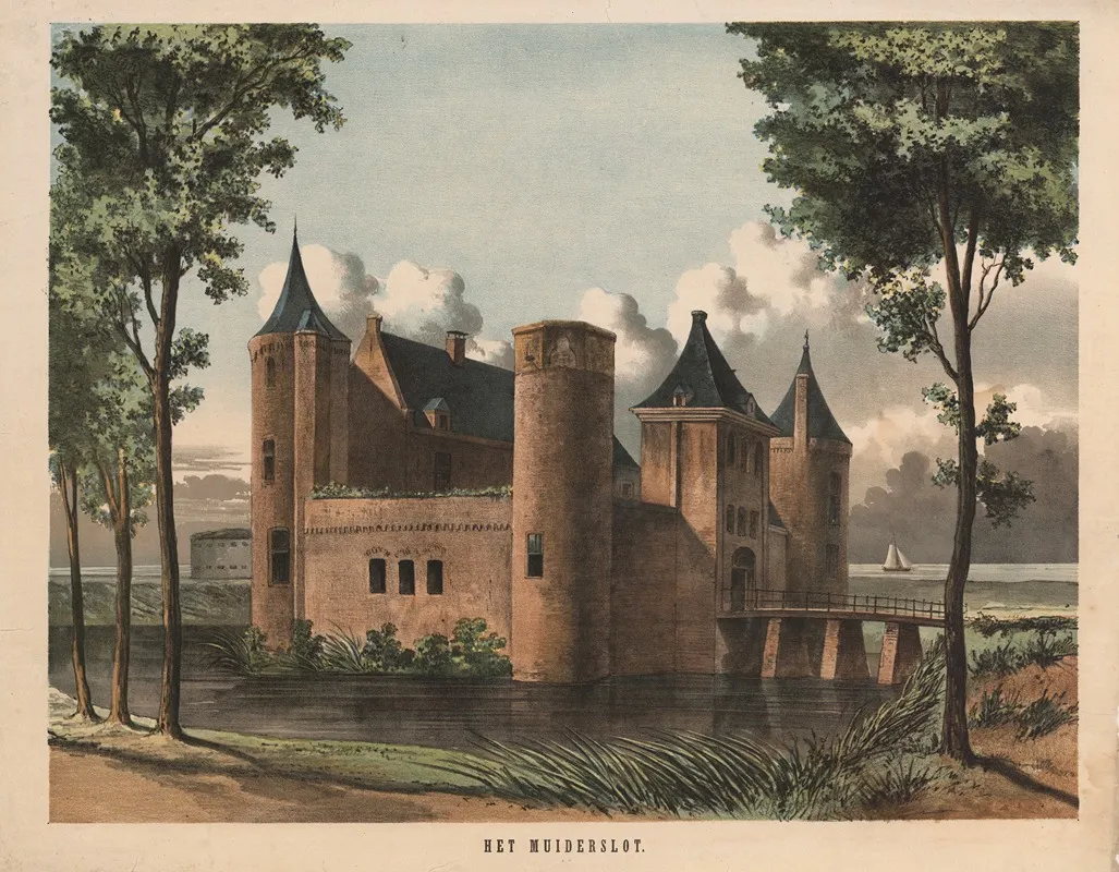 Het Muiderslot Wall Art by Hendrik Jan van Lummel - High-Resolution Digital Print