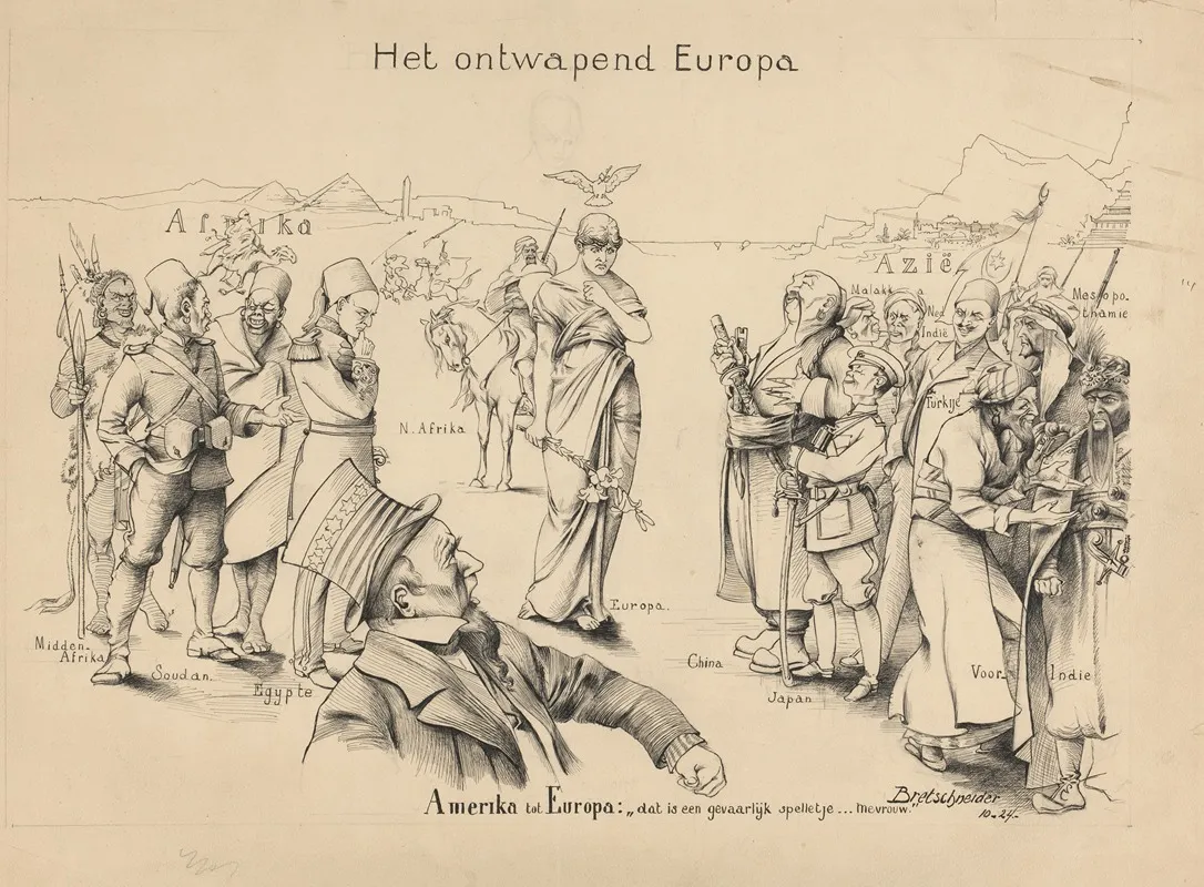 Het Ontwapend Europa Wall Art by J. Bretschneider - High-Resolution Digital Print